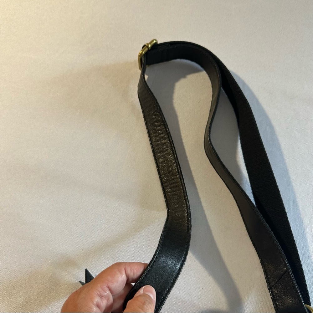 Fossil • Black Lamb Leather Stanton Crossbody Multi-Pocket Adjustable Versatile - Picture 7 of 16